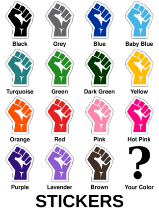 Raised Fist Stickers